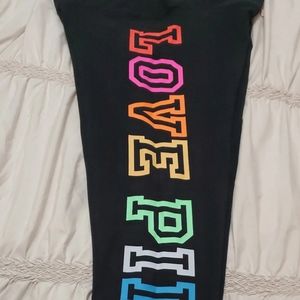 Pink High Waist Full Length Leggings